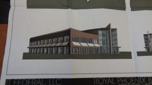 An alternate ITFederal building design under consideration for the Royal Phoenix site.