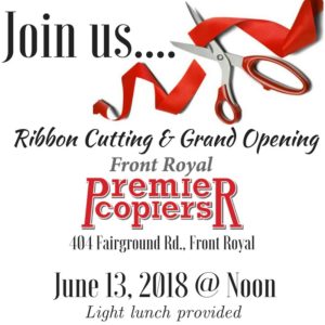Front Royal Premier Copiers Grand Opening @ Front Royal Premier Copiers
