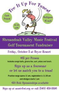 Golf Game fundraiser for Shenandoah Valley Music Festival @ Bryce Resort