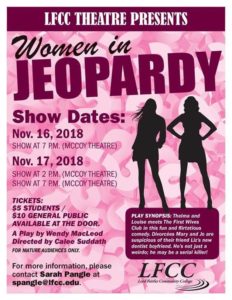 LFCC presenting “Women in Jeopardy” @ Lord Fairfax Community College | McCoy Theatre
