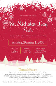 St. Nicholas Day Sale at Leeds Church @ Leeds Church Parish Hall