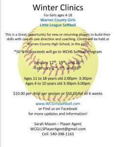 Winter Clinics for WCGLLS @ Warren County High School