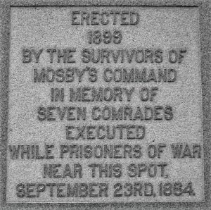 Monument to Mosby’s Men @ Prospect Hill Cemetery