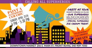 Paint with a Superhero @ Downtown Market