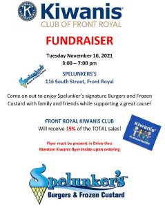 Kiwanis Club Fundraiser @ Spelunker's