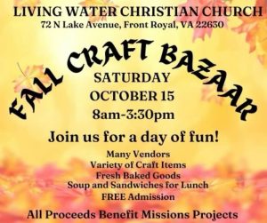 Fall Craft Bazaar @ Living Water Christian Church
