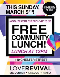 Free Community Luncheon @ Love Revival Church