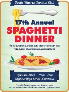 South Warren Ruritan Spaghetti Dinner @ Skyline High School