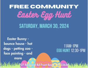 Free Community Easter Egg Hunt @ Virginia Hills Church